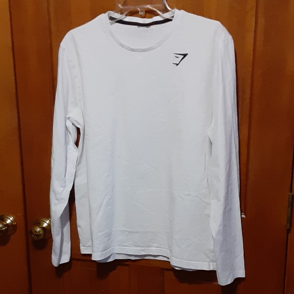 Gymshark White Long Sleeve T-Shirt